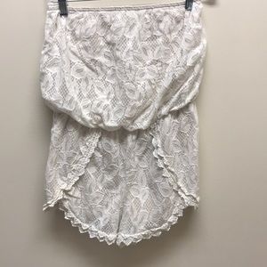 Free People floral lace romper